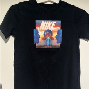 Nike Black Tee with Vibrant Graphic